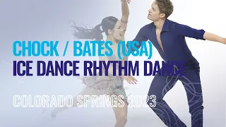 CHOCK / BATES (USA) | Ice Dance Rhythm Dance | Colorado Springs 2023 | #FigureSkating