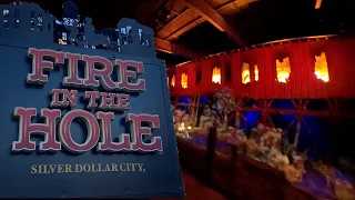Fire In The Hole Dark Ride / Roller Coaster POV - Silver Dollar City 2024
