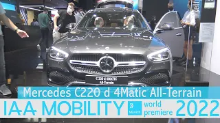 2022 Mercedes C220 d 4Matic All Terrain Interior and Exterior Walkaround IAA 2021 Munich   World Pre