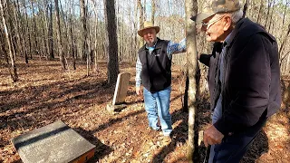 96 YEAR OLD MAN VISITS HIS OLD FAMILY CEMETERY IN THE HILLS OF ROUGH EDGE