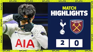 HEUNG-MIN SON back to scoring ways in the Premier League | HIGHLIGHTS | Spurs 2-0 West Ham