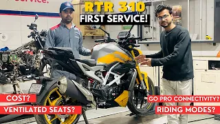 TVS Apache RTR 310 Detailed First Service Experience! | Price, Modification & Riding Modes Unlocked?