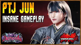 Tekken 8 🔥 PTJ Jun Kazama Insane Gameplay And Tactics 🔥 T8 Rank Matches 🔥