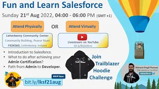 Fun and Learn Salesforce | Admin to Developer Journey