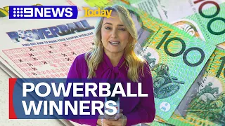 Winners of $200 million Powerball jackpot | 9 News Australia