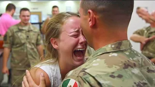 Los momentos más emotivos de los soldados que regresan a casa captados por las cámaras.