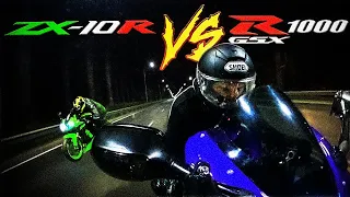 ЗАРУБА Suzuki GSX-R 1000 K7 vs Kawasaki ZX-10R Ninja 10