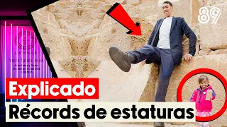 El hombre más alto del mundo, conoce a la mujer más bajita 😯🤯 #records #shorts