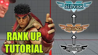 Ryu Rookie to Silver! Rookie To Diamond SFV Ryu Tutorial Pt. 1