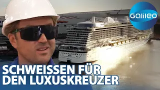 Schweißen, Brennen und Verbiegen - Schuften in Deutschlands größter Schiffswerft |Galileo|ProSieben