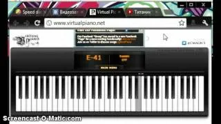 В лесу родилась елочка Virtual piano