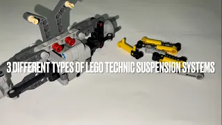3 Different Types of LEGO Technic Suspension Systems