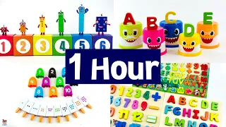 Learn to count 1 to 10, Ultimate 1 HOUR | Educational Videos & Toy Learning Activities w/ Shapes Toy