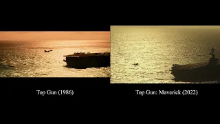 Opening Titles Comparison - Top Gun (1986) vs Top Gun: Maverick (2022)