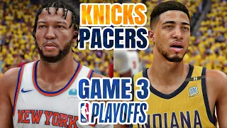 PACERS vs KNICKS GAME 3 - 2024 NBA PLAYOFFS EAST SEMIFINALS - NBA 2K24 (PS5) [4K UHD]