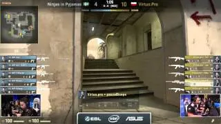 Virtus.Pro vs NiP on de_mirage @ EMS One Katowice 2014 Grand Finals Game 1 (CS:GO VP vs NiP)