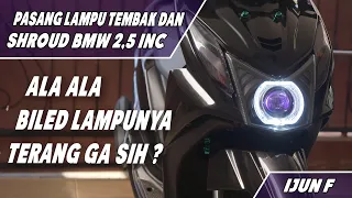 PASANG LAMPU TEMBAK + SHROUD DI BEAT FI || TUTORIAL PASANG ALA ALA BILED