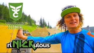 Kelly McGarry Course Check at Colorado Freeride Fest