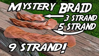 How to make a mystery braid with any odd number of strands.