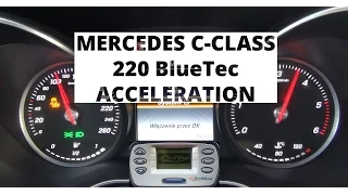 Mercedes-Benz C-Class 220 BlueTEC 170 hp - acceleration 0-100 km/h