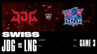 JDG vs. LNG - Game 3 | Swiss Stage | 2023 Worlds | JDG Intel Esports Club vs LNG Esports (2023)