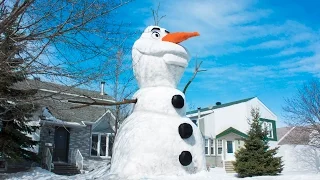 I Built a Giant Olaf Snowman