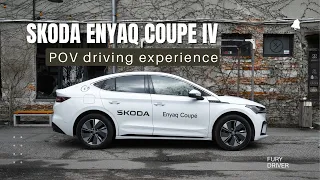2023 Škoda Enyaq Coupé - POV DRIVE 4K , Exterior, Interior, overview #001