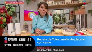 Receta de Yolo: Lasaña de plátano con carne