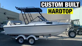 CUSTOM BUILT HARDTOP CANOPY | STAINLESS BOW RAIL | MARLIN BOARDS | FULL BOAT RESTORATION - PART 24