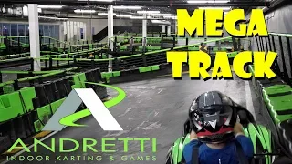 Andretti Indoor Karting & Games MEGA TRACK North America's Longest Indoor Track Tour, Review, & POVS