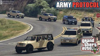 GTA 5 | Army Protocol | Army Chief Arrives at Los Santos Police Headquarters | Game Loverz