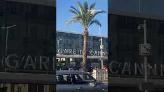 Gare de Cannes, stylée et au centre de la ville, Côte d'Azur. #shorts #france #viral
