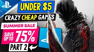 12 GREAT PSN Game Deals UNDER $5! PSN Summer Sale 2023 PART 2 SUPER CHEAP PlayStation Games