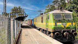 Awesome beauty of Container freight trains | Gorgeously and High speed movement | Indian Railways