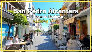 🚶 San Pedro Alcántara, Marbella, SPAIN, Walking Tour 🚶‍♀️ | Old Town to Boulevard