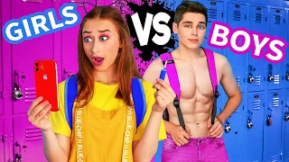 BOYS vs GIRLS FUNNY SITUATIONS | Prank Wars by Multi DO