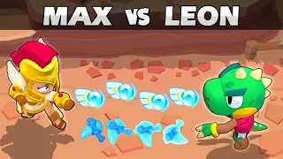 MAX Hermes 🆚 Dino LEON | 1vs1 | Brawl Stars