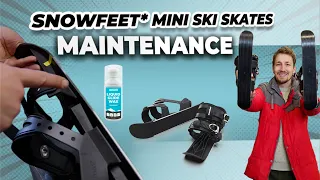 Snowfeet* Mini Ski Skates Guide: Tuning | Sharpening Edges | Waxing Base