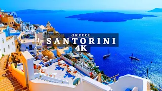 Santorini, Greece 4K Drone Footage | Cinematic View With Romantic Music | 8K UHD World