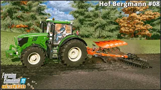 Spreading Slurry. Plowing. Removing Stones & Sowing Wheat🔸Farming Simulator 22🔸Hof Bergmann #08🔸4K