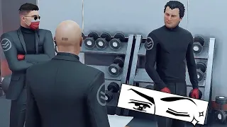 Only NPC that notices Agent 47's barcode tattoo hilarious