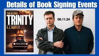 Trinity signing news! Details of events for AJ's new book with #tomdelonge