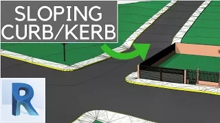 How to do a sidewalk with curb/kerb on a topography in REVIT