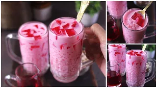 Sago Drink | Sabudana Drink | Sabudana Rose Milk Sharbat Recipe | Ramzan, Summer & Eid Special  2024