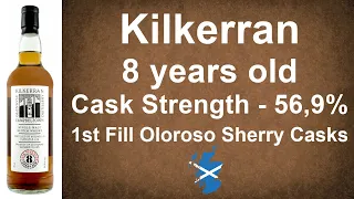 Kilkerran Cask Strength Batch #5 aged 8 years matured in 1st Fill Oloroso Sherry Casks - WhiskyJason