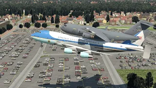 Boeing 747 Too Tired To Carry Military Aircraft C-17 | X-PLANE 11