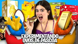 COMPREI OS OVOS DE PÁSCOA RECHEADOS MAIS DIFERENTES!!