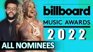 ALL NOMINEES | BILLBOARD MUSIC AWARDS 2022 | BBMAs