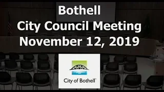 November 12, 2019 Bothell City Council Meeting