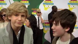 Cody Simpson & Greyson Chance Talk 'Waiting 4 U' Tour: 2011 KCA's Interview